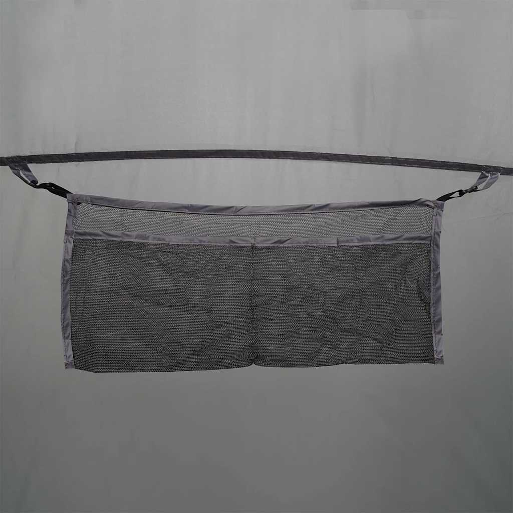 Tenda familiar tipi para 7 pessoas impermeável cinza/laranja