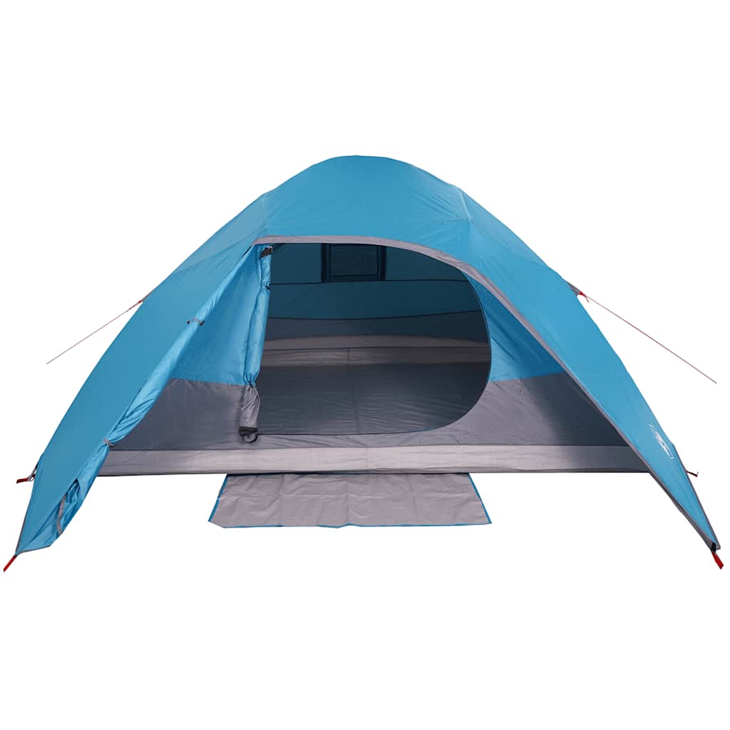 Tenda de campismo cúpula para 4 pessoas impermeável azul