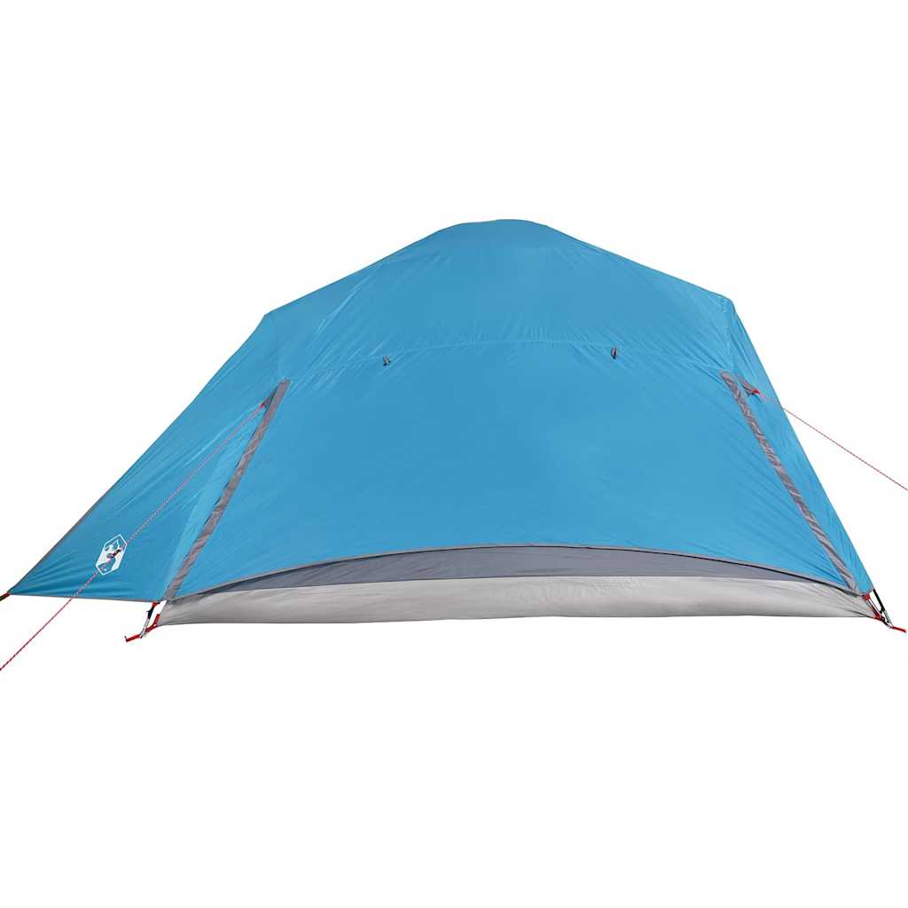 Tenda de campismo cúpula para 4 pessoas impermeável azul