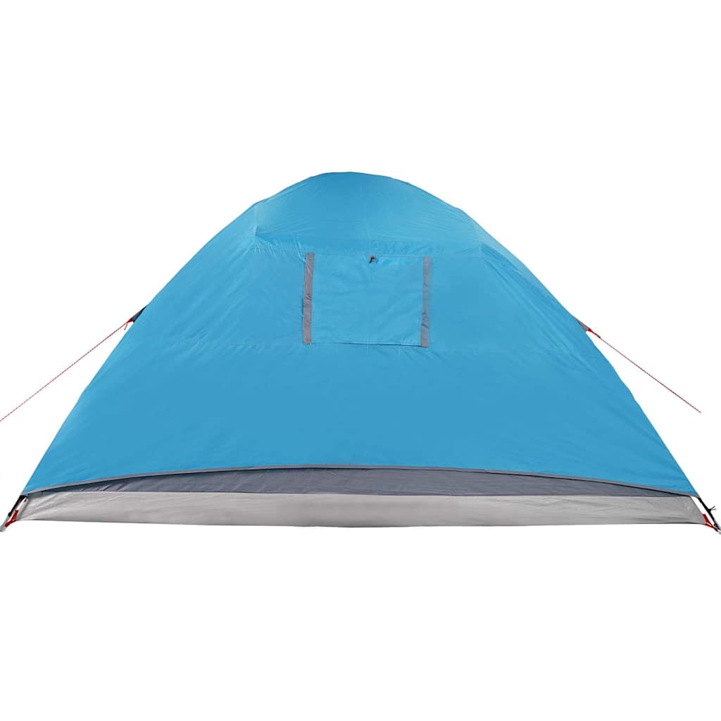 Tenda de campismo cúpula para 4 pessoas impermeável azul