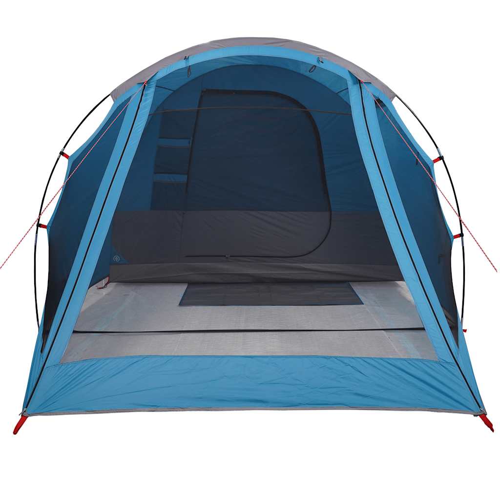 Tenda de campismo túnel para 4 pessoas impermeável azul