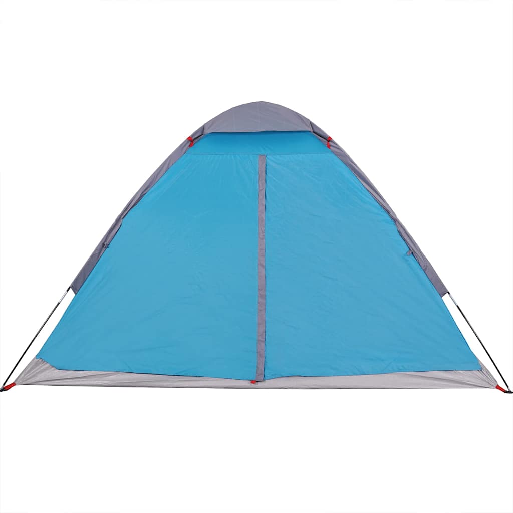 Tenda de campismo cúpula para 2 pessoas impermeável azul