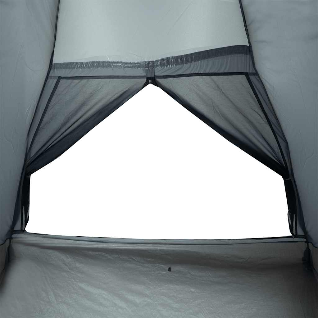 Tenda de campismo cúpula p/ 2 pessoas impermeável cinza/laranja