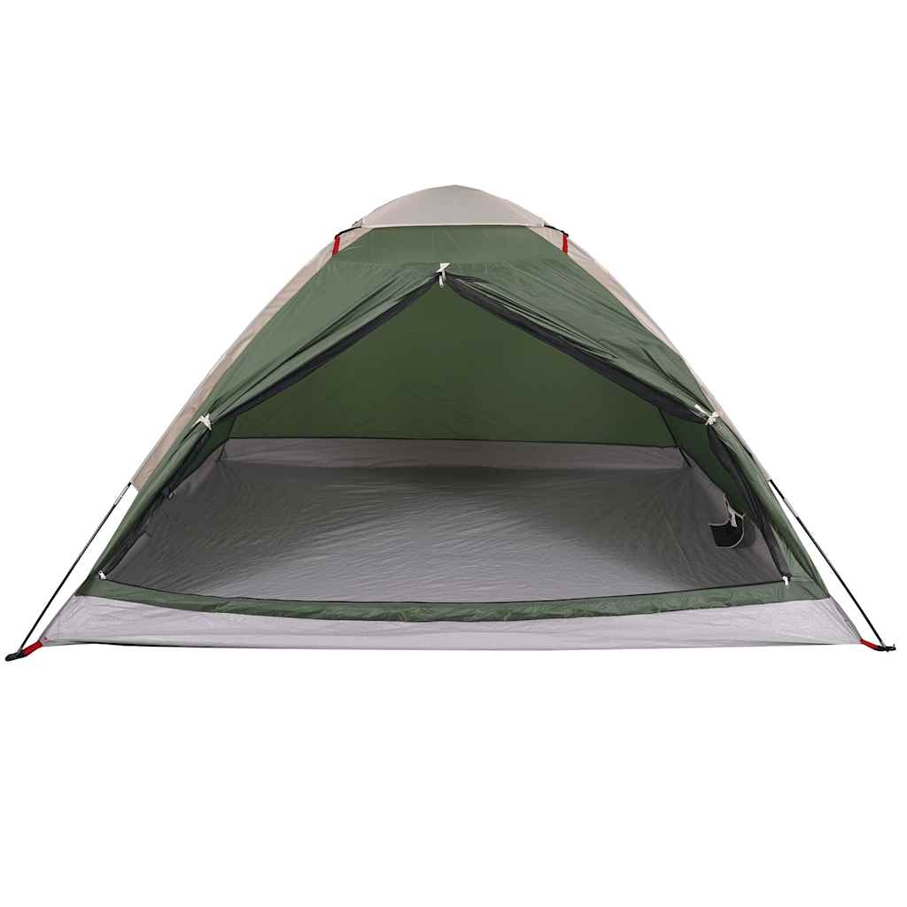 Tenda de campismo cúpula para 4 pessoas impermeável verde