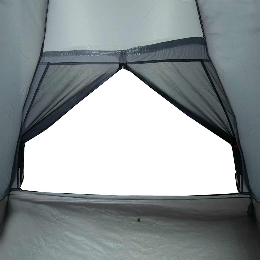 Tenda de campismo cúpula p/ 4 pessoas impermeável cinza/laranja