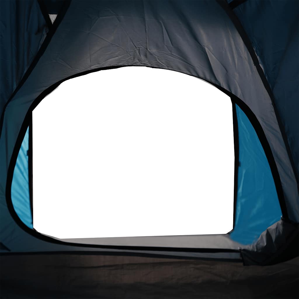 Tenda de campismo cúpula para 4 pessoas impermeável azul