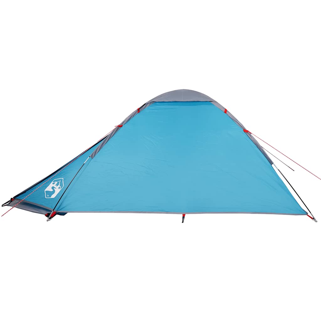 Tenda de campismo cúpula para 4 pessoas impermeável azul