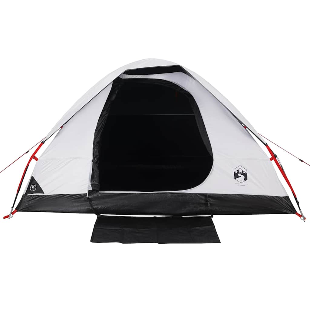 Tenda de campismo cúpula p/ 2 pessoas opaca impermeável branco