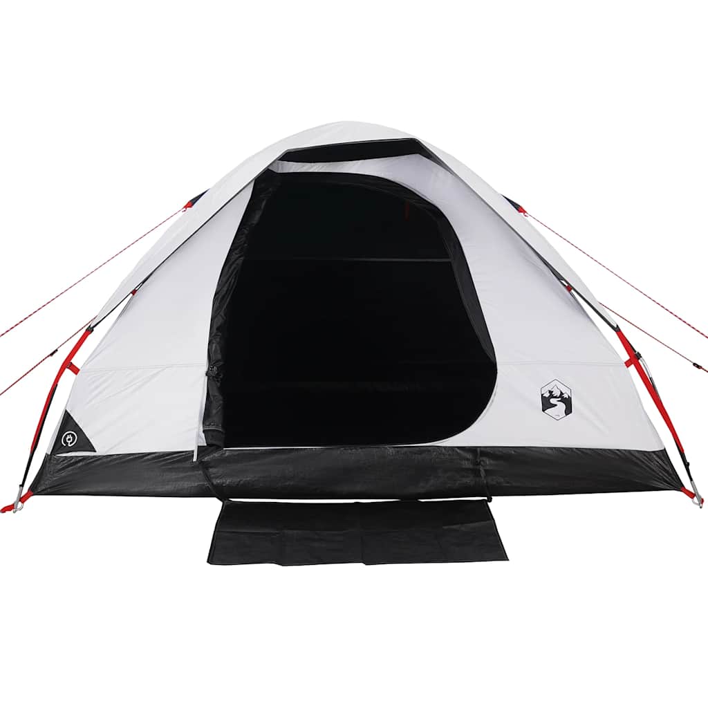 Tenda de campismo cúpula p/ 4 pessoas opaca impermeável branco