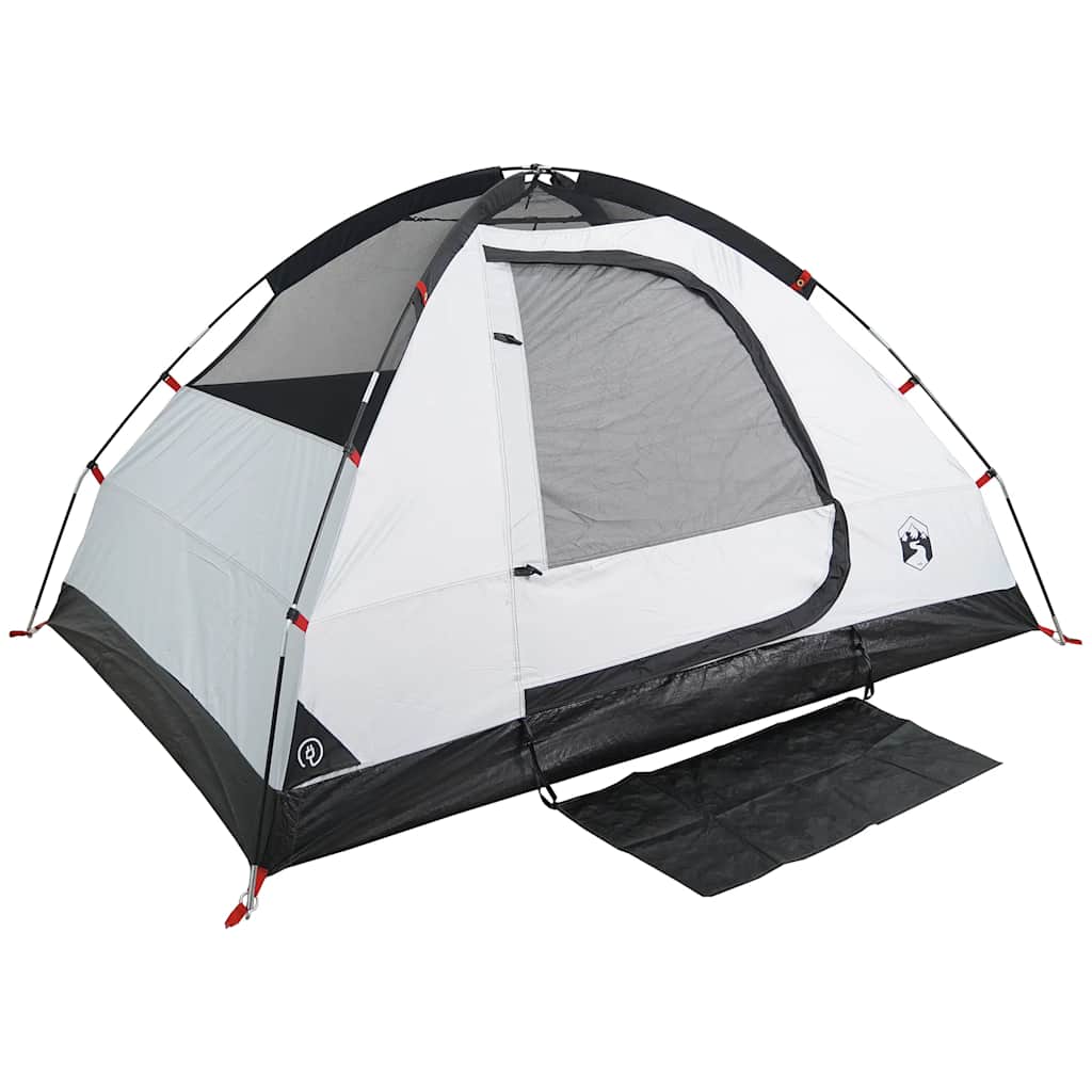 Tenda de campismo cúpula p/ 4 pessoas opaca impermeável branco