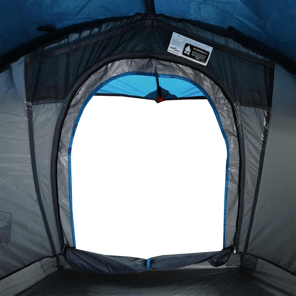 Tenda de campismo cúpula para 1 pessoa impermeável azul