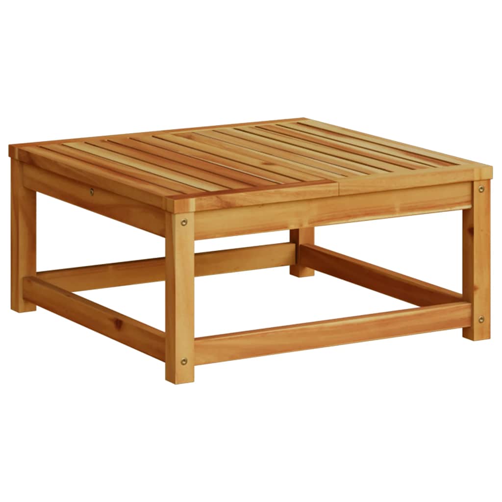 7 pcs conjunto lounge jardim c/almofadões madeira maciça acácia