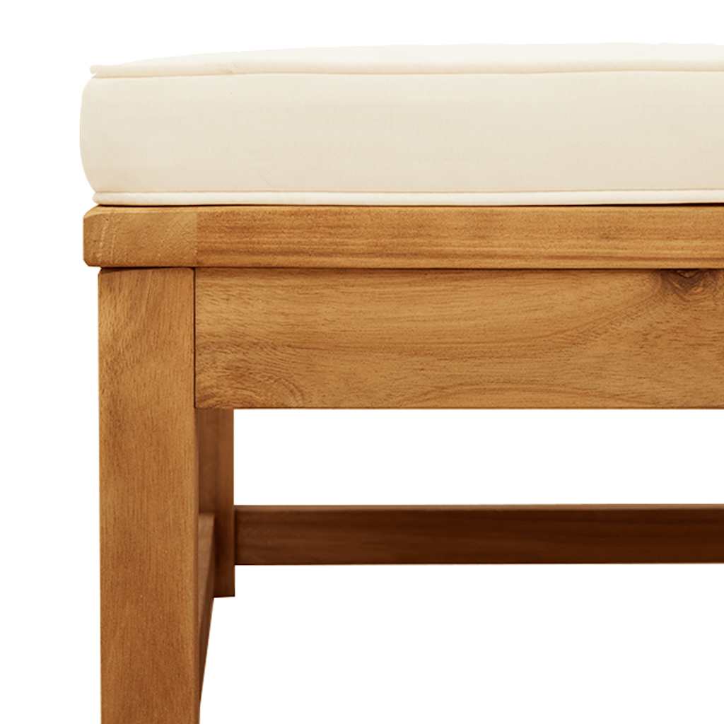 5 pcs conjunto lounge de jardim c/ almofadões acácia maciça