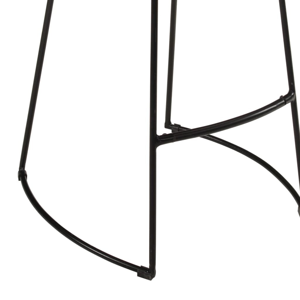 5 pcs conj. de bar madeira de mangueira áspera maciça e metal