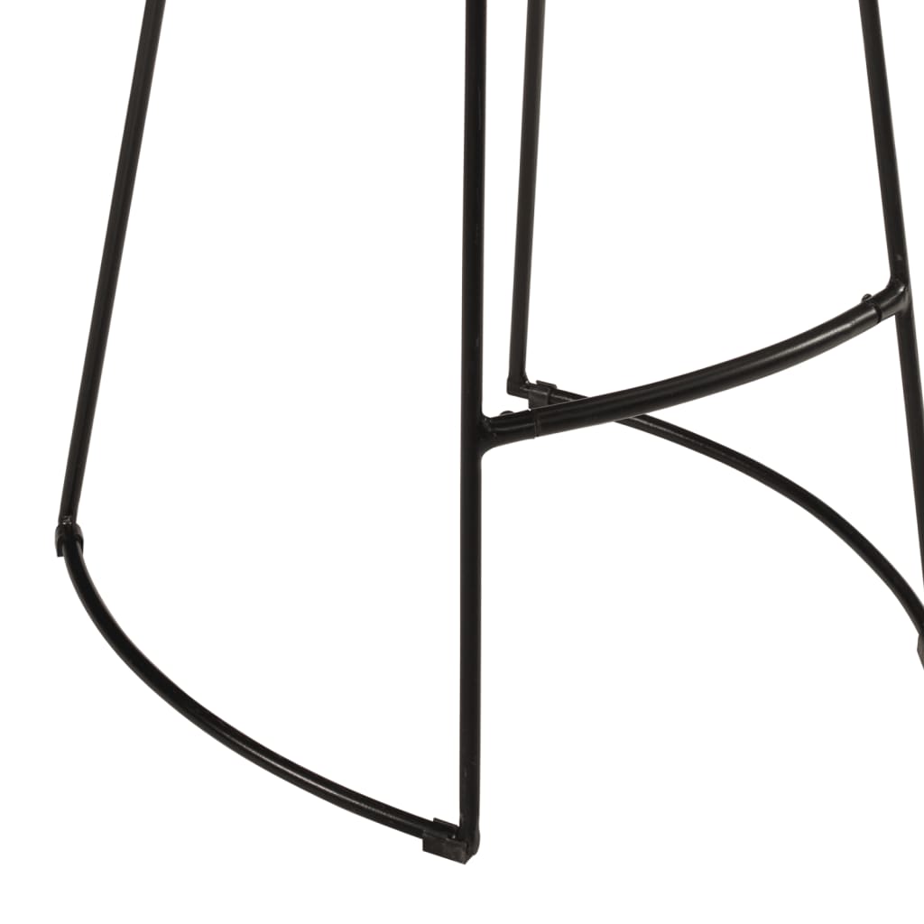 3 pcs conj. de bar madeira de mangueira áspera maciça e metal