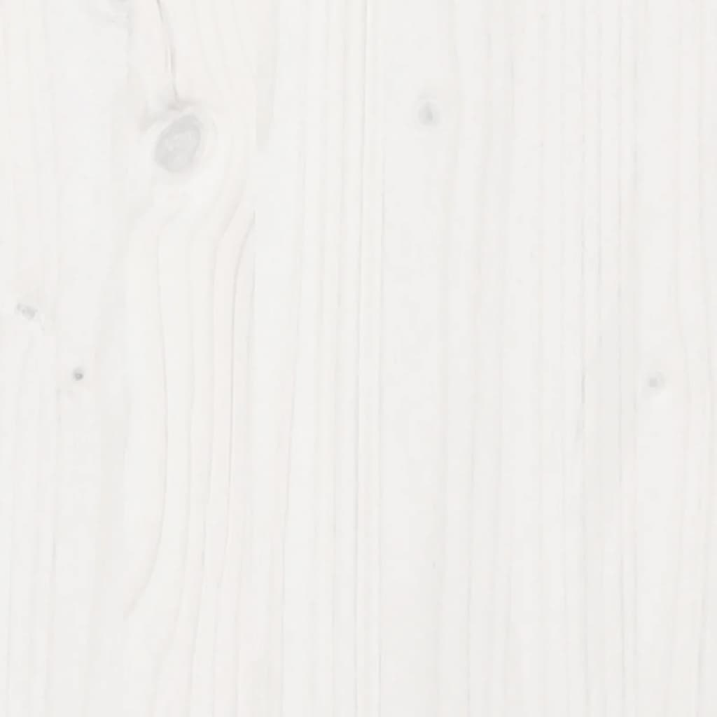 Caixa de areia com cobertura 111x111x19,5cm pinho maciço branco