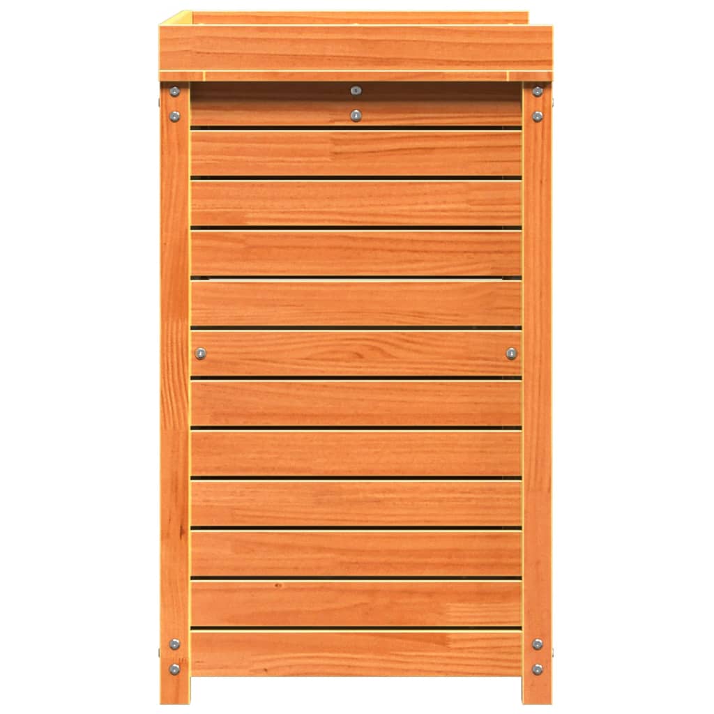 Mesa de jardinagem c/ prateleiras madeira pinho maciça castanho