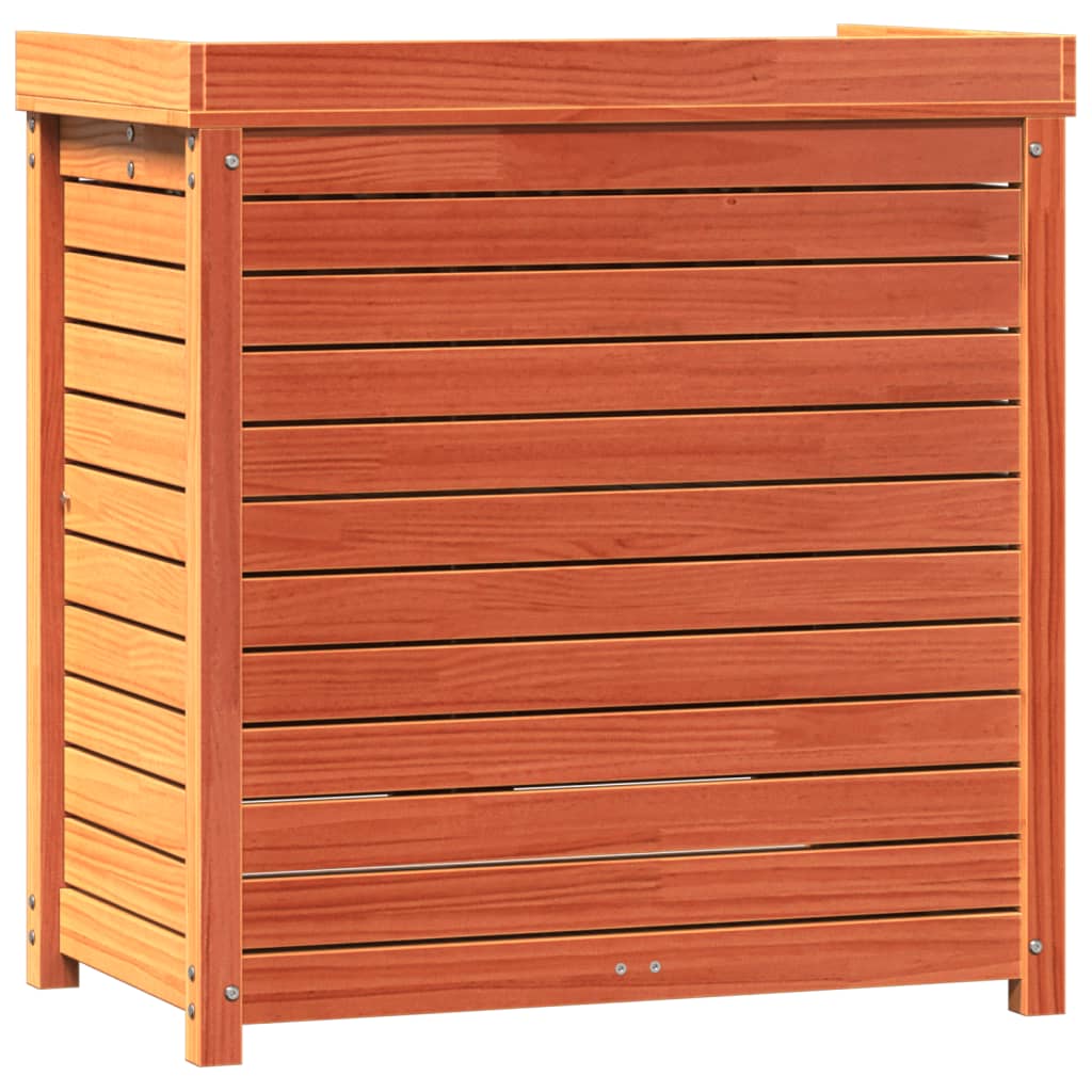 Mesa de jardinagem c/ prateleiras madeira pinho maciça castanho