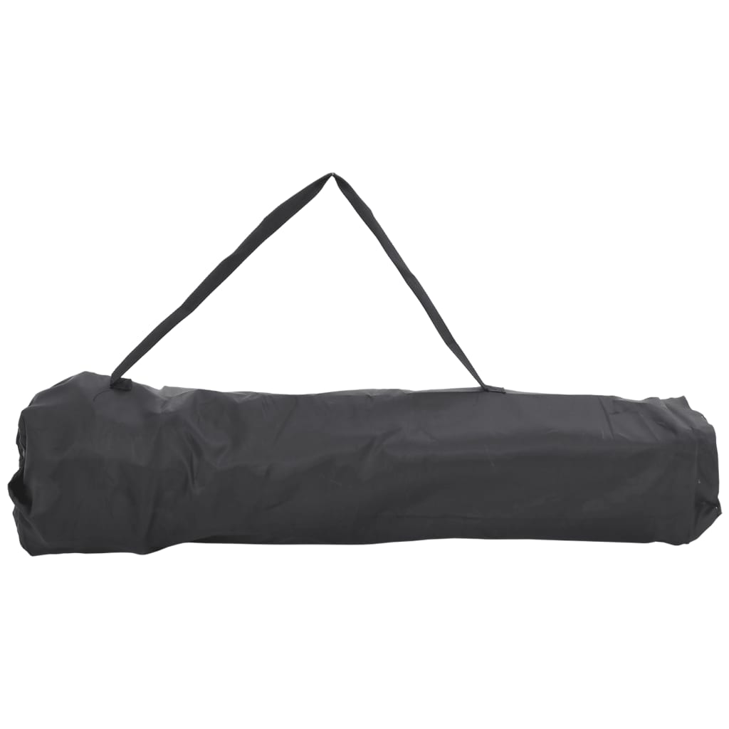 Cadeiras de campismo com bolso dobráveis 2 pcs preto