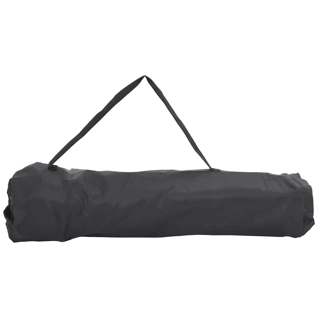 Cadeiras de campismo com bolso dobráveis 2 pcs cinzento