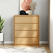 Cómoda SAUDA 76,5x39x91 cm madeira de pinho maciça cor carvalho