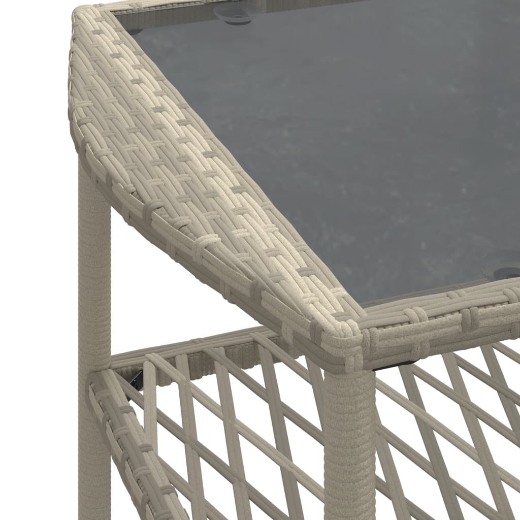 4 pcs conj. sofás jardim c/ almofadões vime PE cinzento-claro