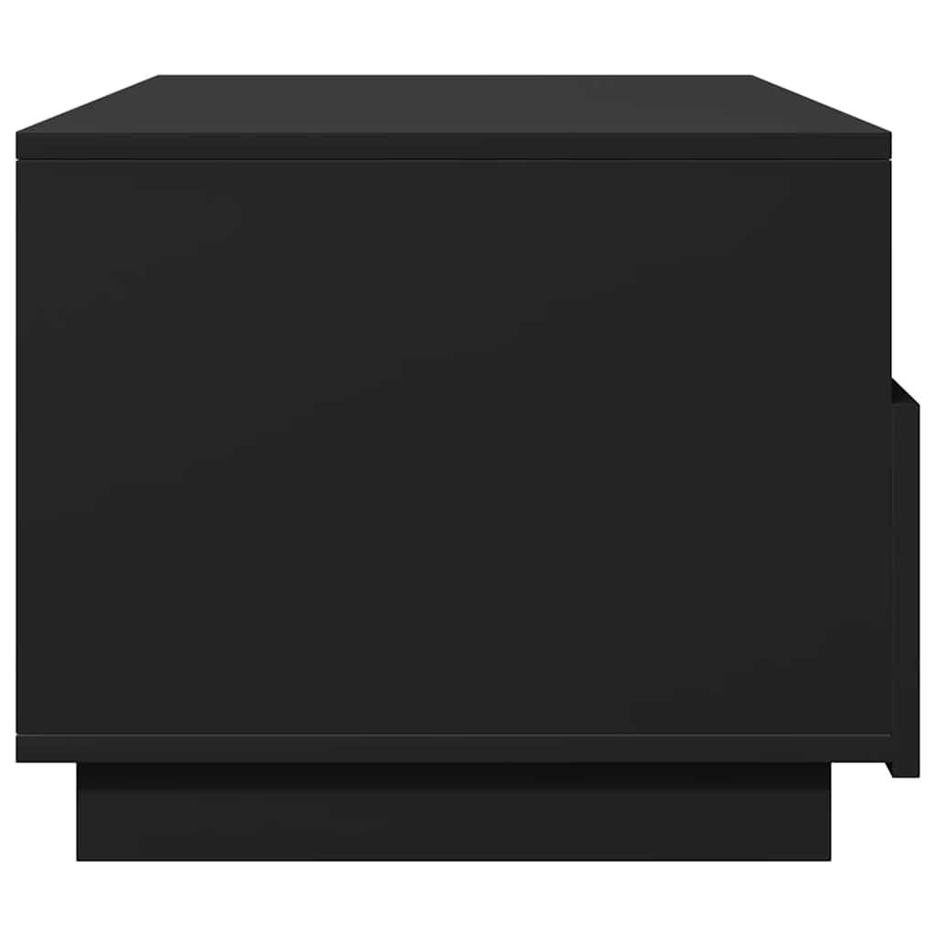 Mesa de centro com luzes LED 90x49x40 cm preto