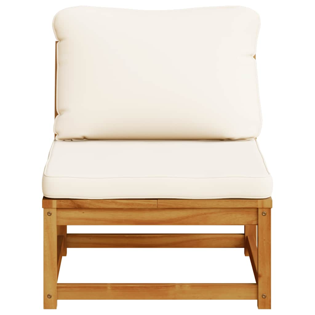 Sofá de jardim com almofadões madeira de acácia maciça