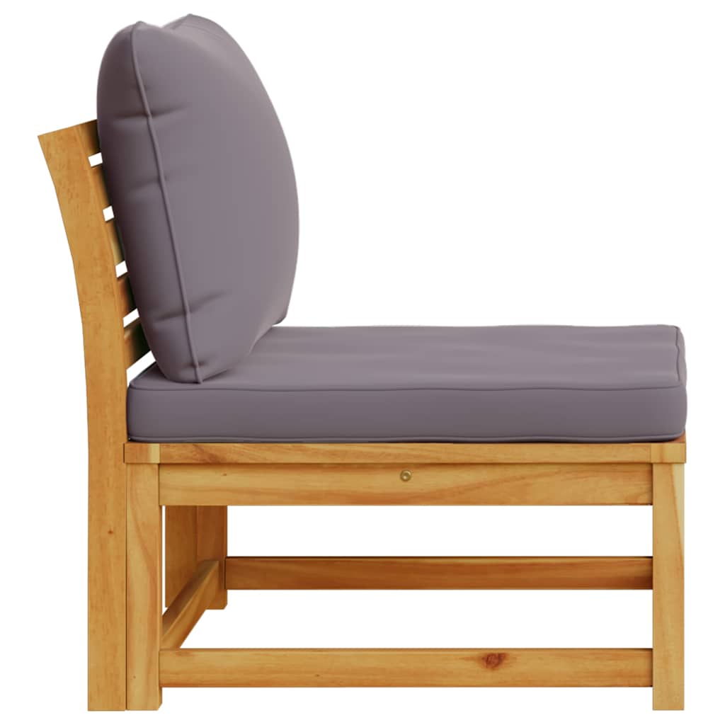 Sofá de jardim com almofadões madeira de acácia maciça