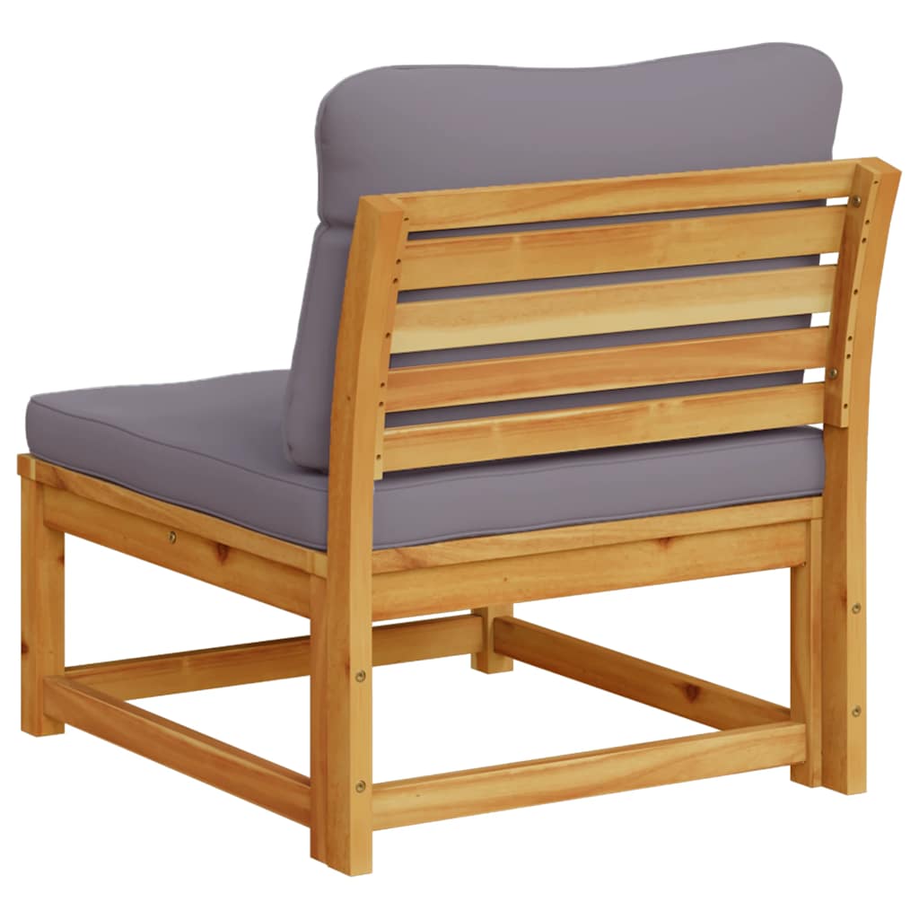 Sofá de jardim com almofadões madeira de acácia maciça