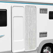 Cortina anti-insetos 56x185 cm chenille cinzento e branco