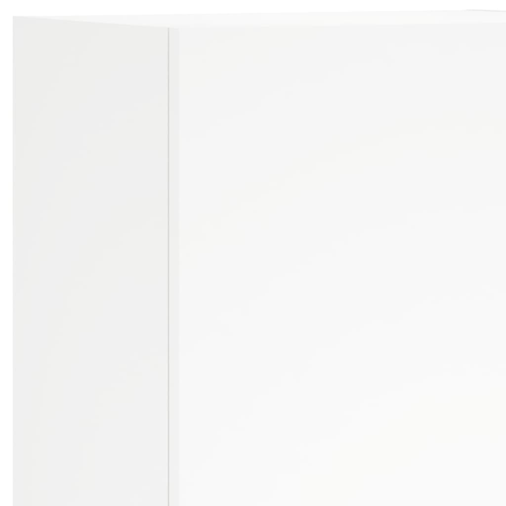 5 pcs móveis de parede p/ TV derivados de madeira branco