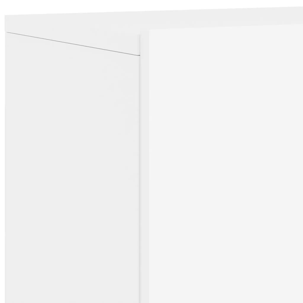 5 pcs móveis de parede p/ TV derivados de madeira branco