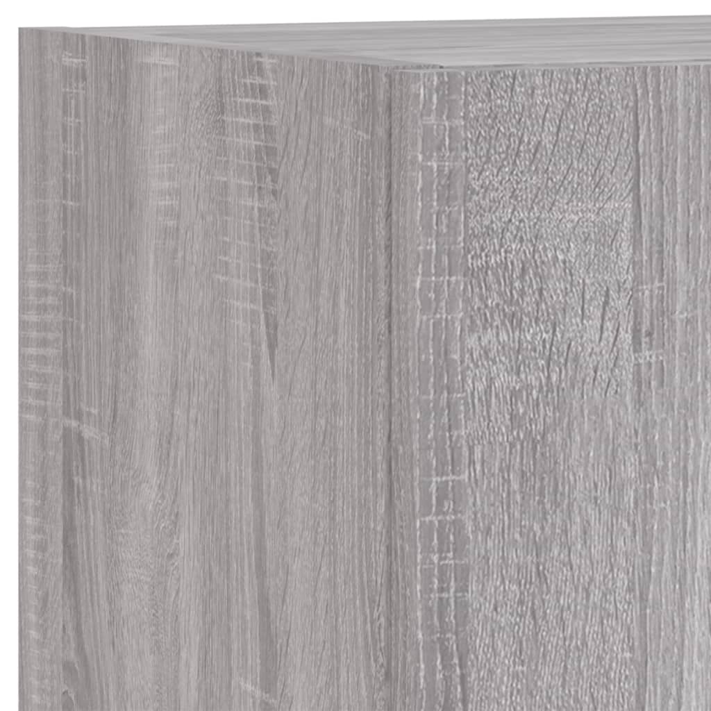 5 pcs móveis parede p/ TV c/ LEDs deriv. madeira cinza sonoma