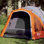 Tenda campismo cúpula 3 pessoas libertação rápida cinza/laranja