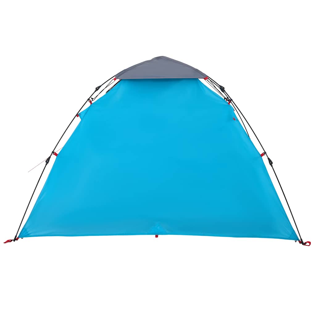 Tenda de campismo cúpula para 3 pessoas libertação rápida azul