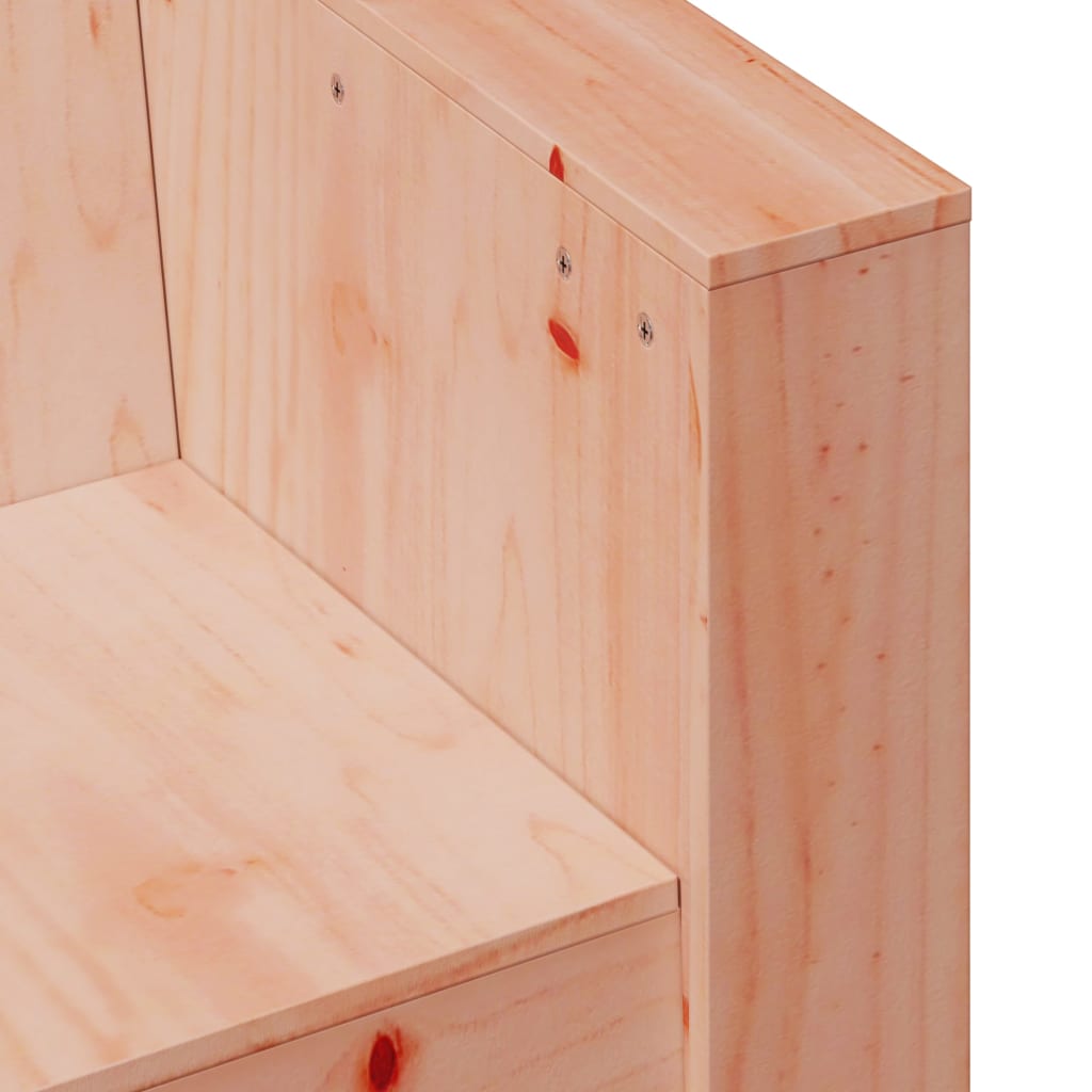 2 pcs conjunto lounge de jardim madeira de douglas maciça