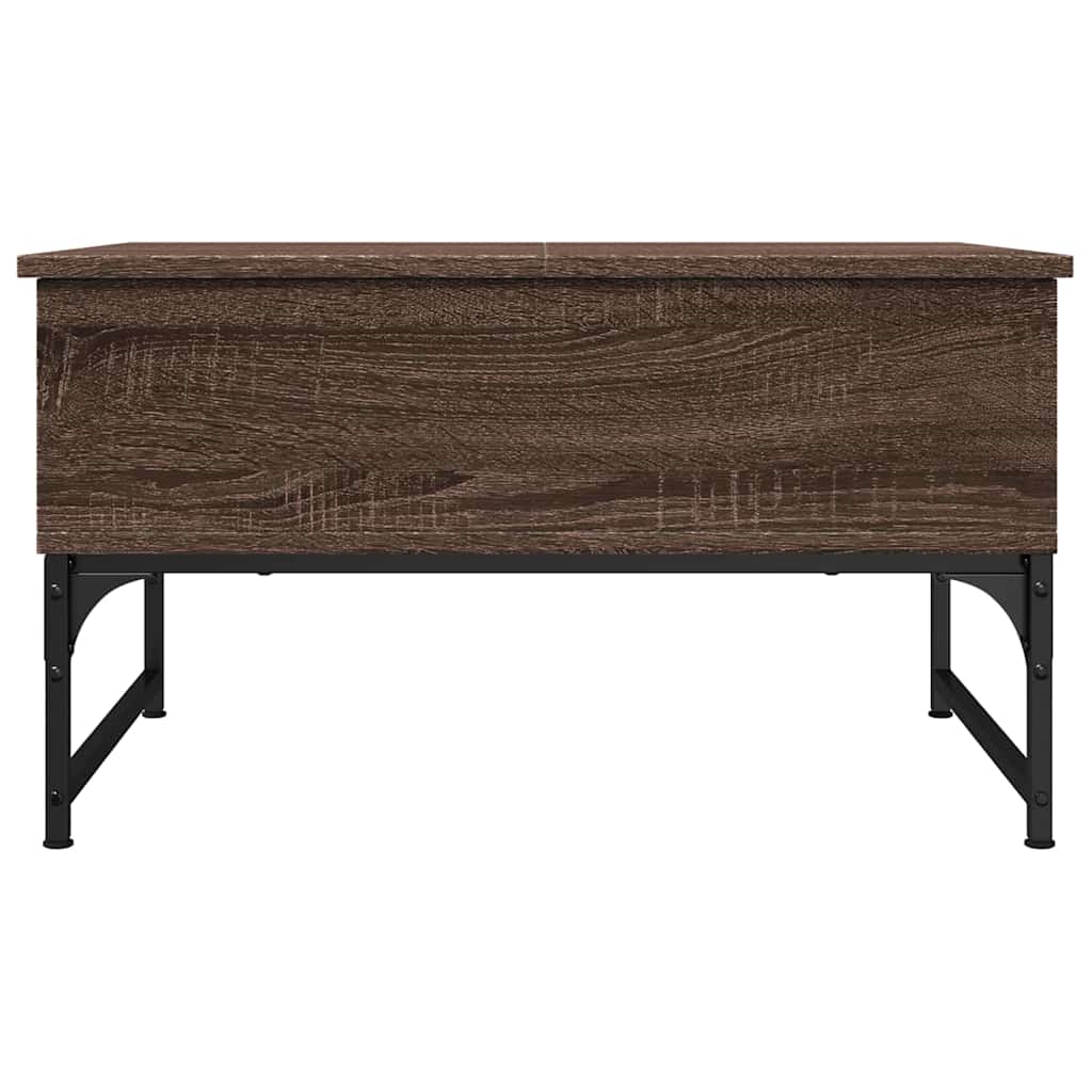 Mesa centro 70x50x40 cm deriv. madeira/metal carvalho castanho