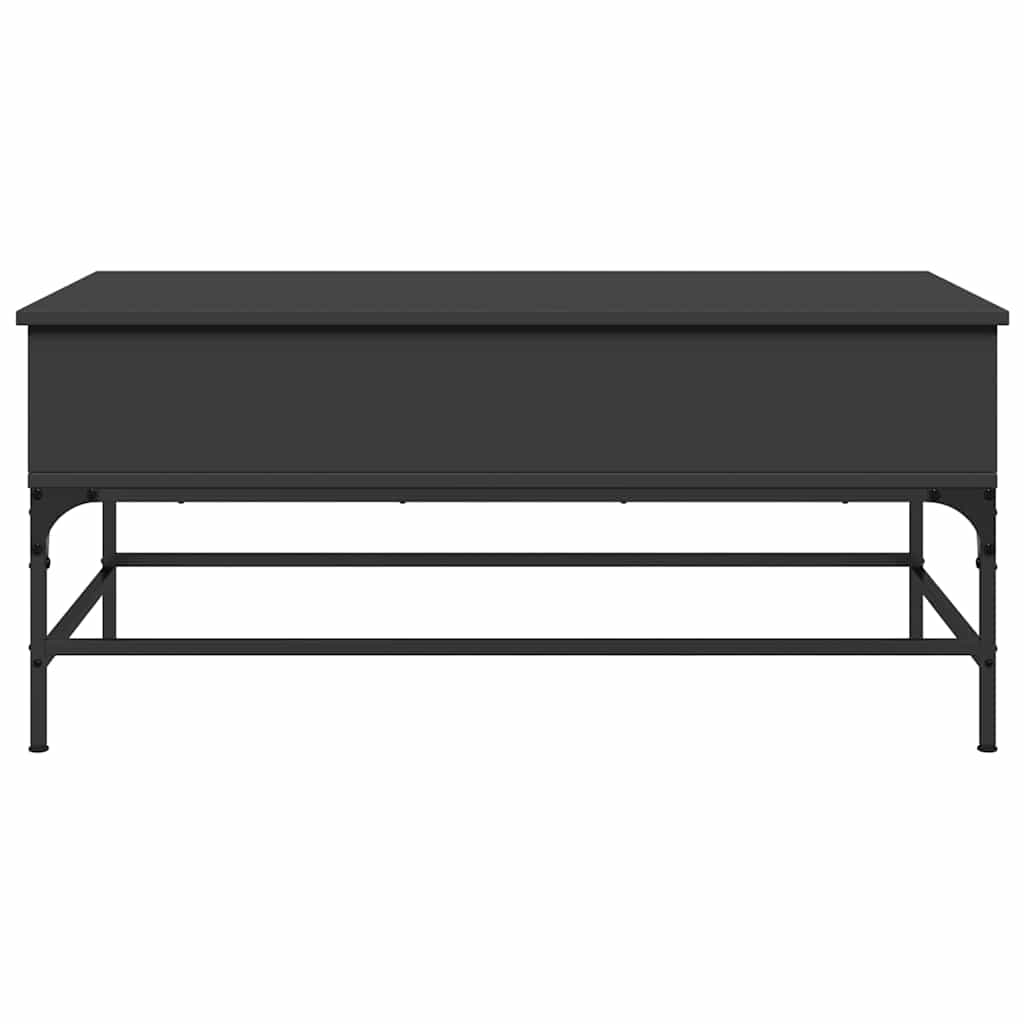 Mesa de centro 100x50x45 cm derivados de madeira/metal preto