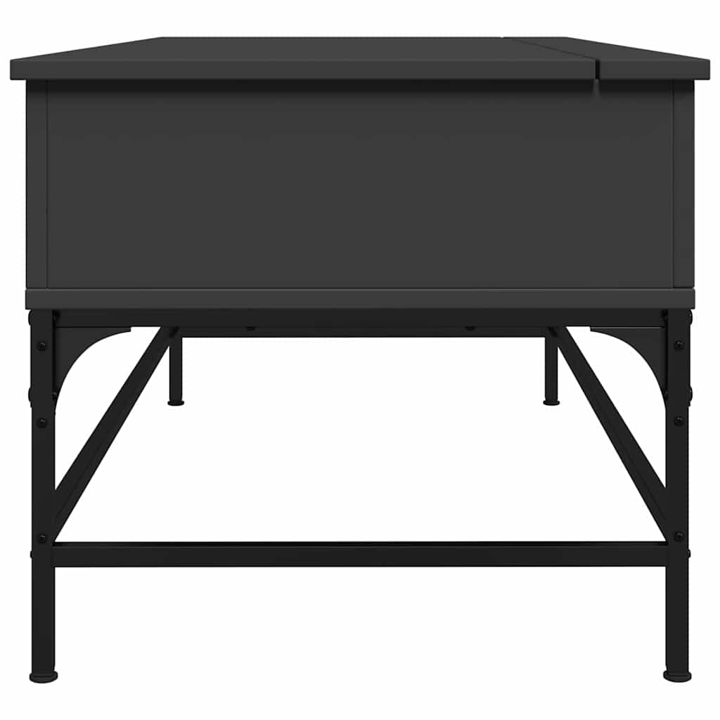 Mesa de centro 100x50x45 cm derivados de madeira/metal preto