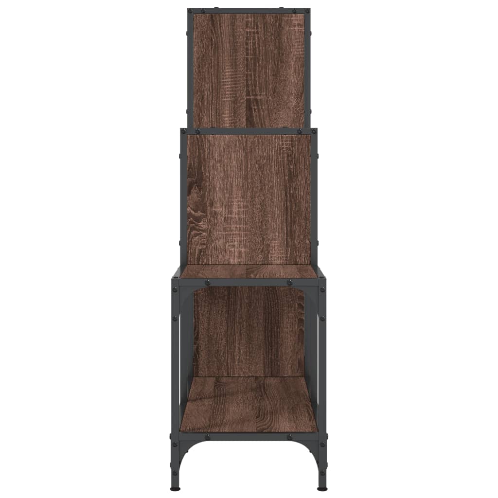 Estante 92x30x102 cm deriv. de madeira/metal carvalho castanho