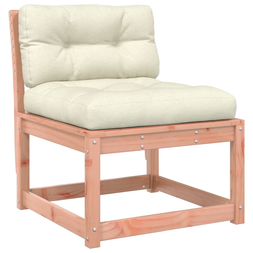 4 pcs conj. lounge jardim com almofadões madeira douglas maciça