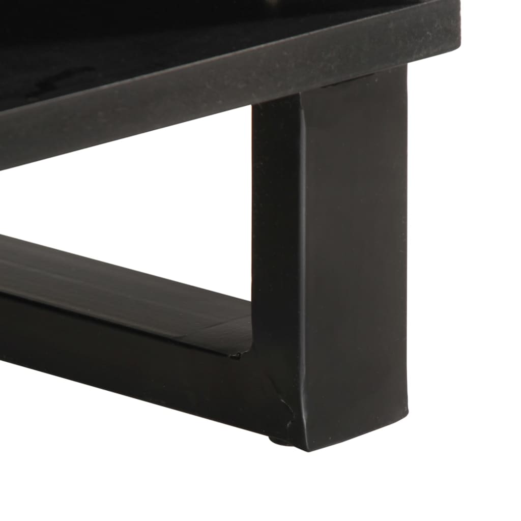 Mesa de centro 80x51x40 cm madeira de mangueira maciça castanho