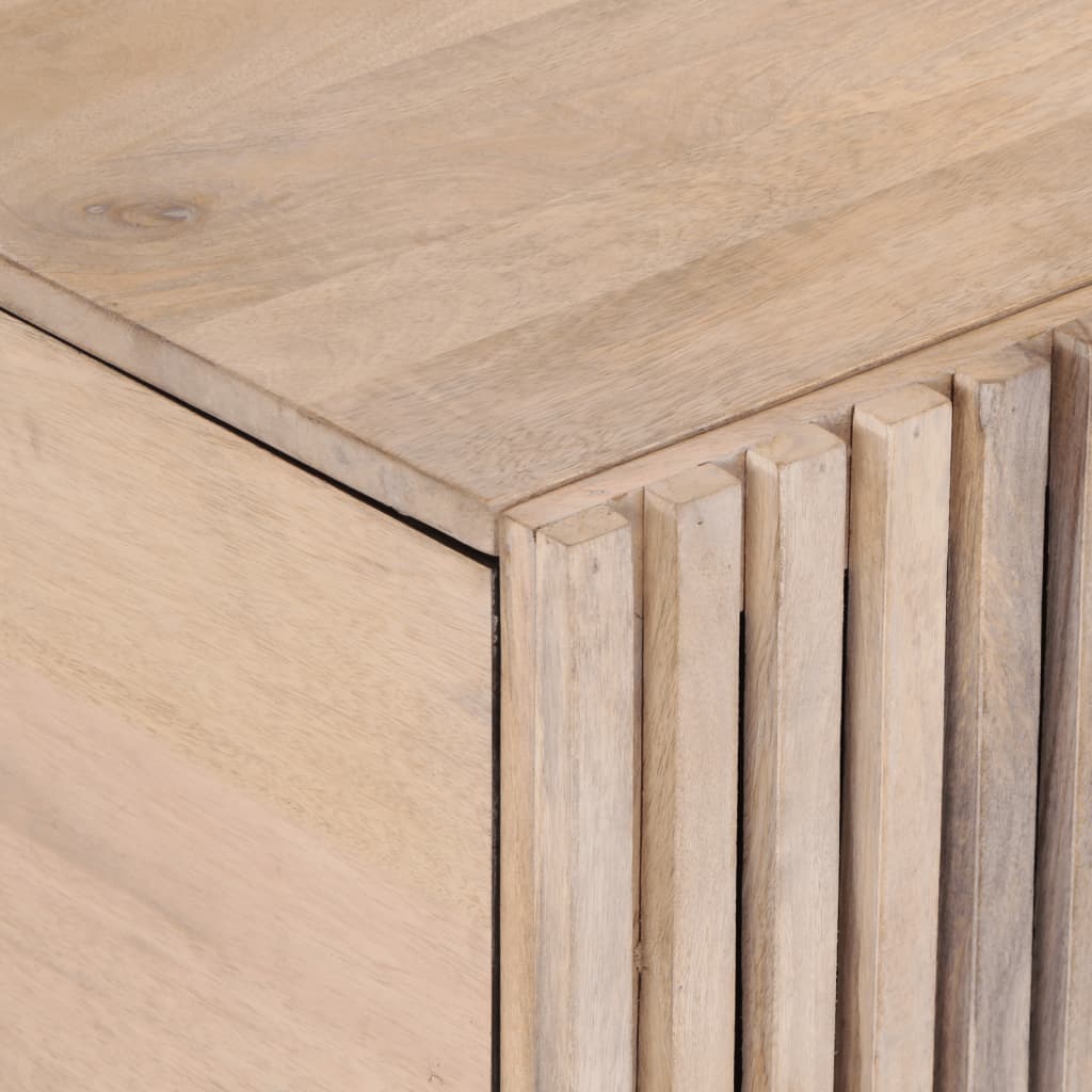 Mesa de centro 80x51x40 cm madeira de mangueira maciça branco