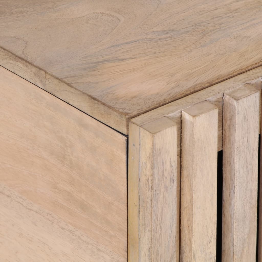 Mesa de centro 80x51x40 cm madeira de mangueira maciça branco