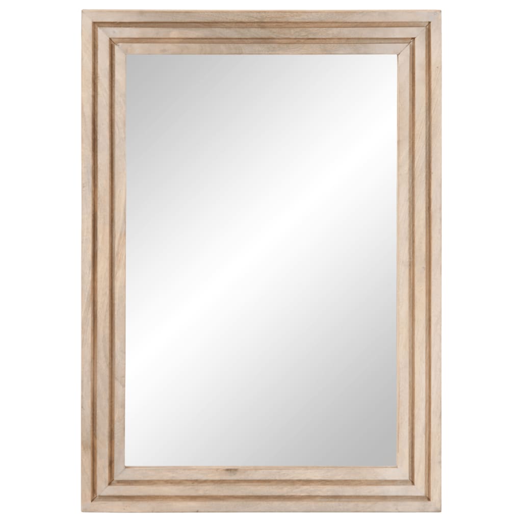Espelho de casa de banho 50x70 cm mangueira maciça e vidro