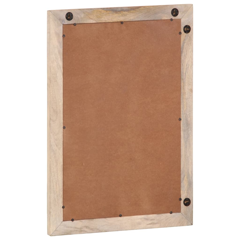 Espelho de casa de banho 50x70 cm mangueira maciça e vidro