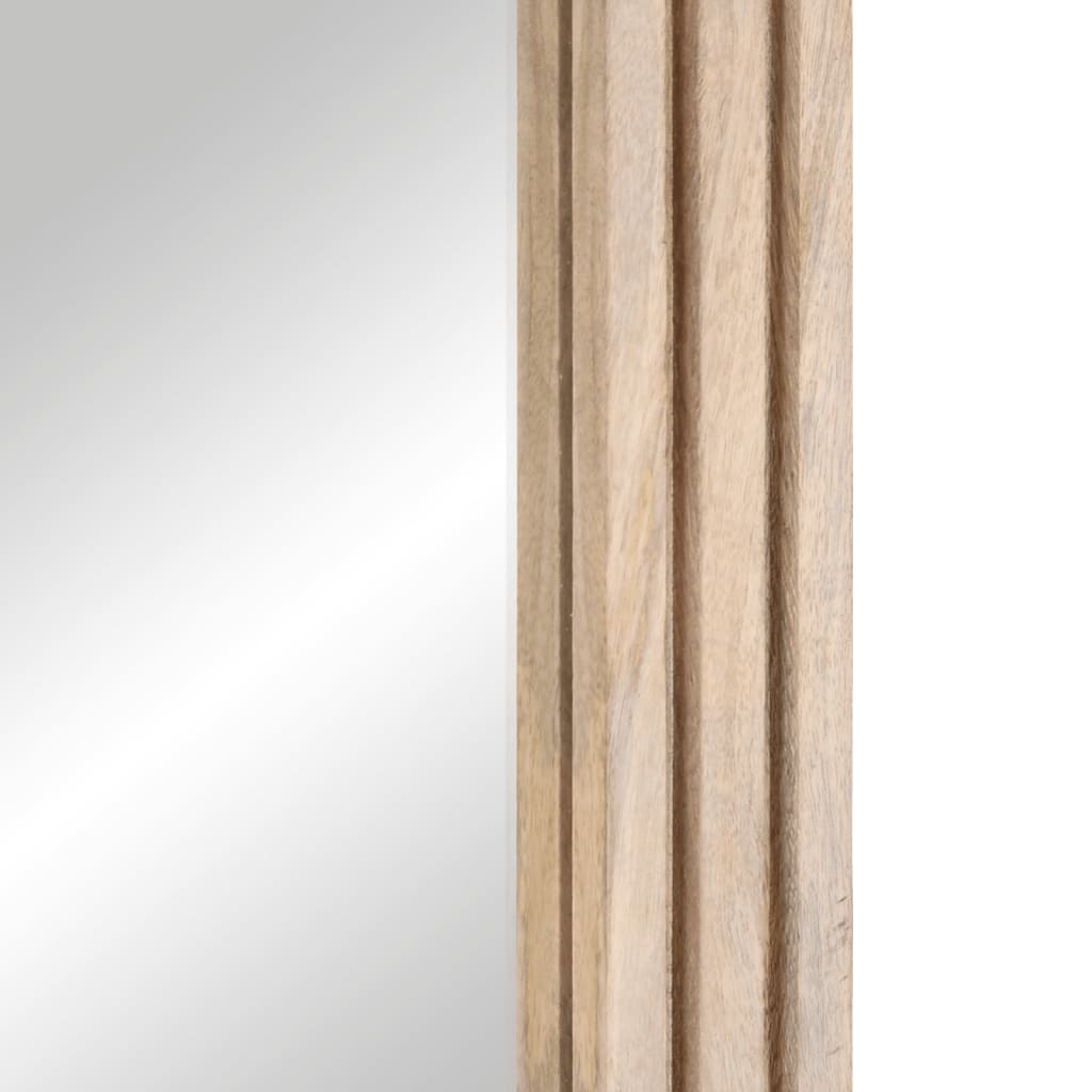 Espelho de casa de banho 50x70 cm mangueira maciça e vidro