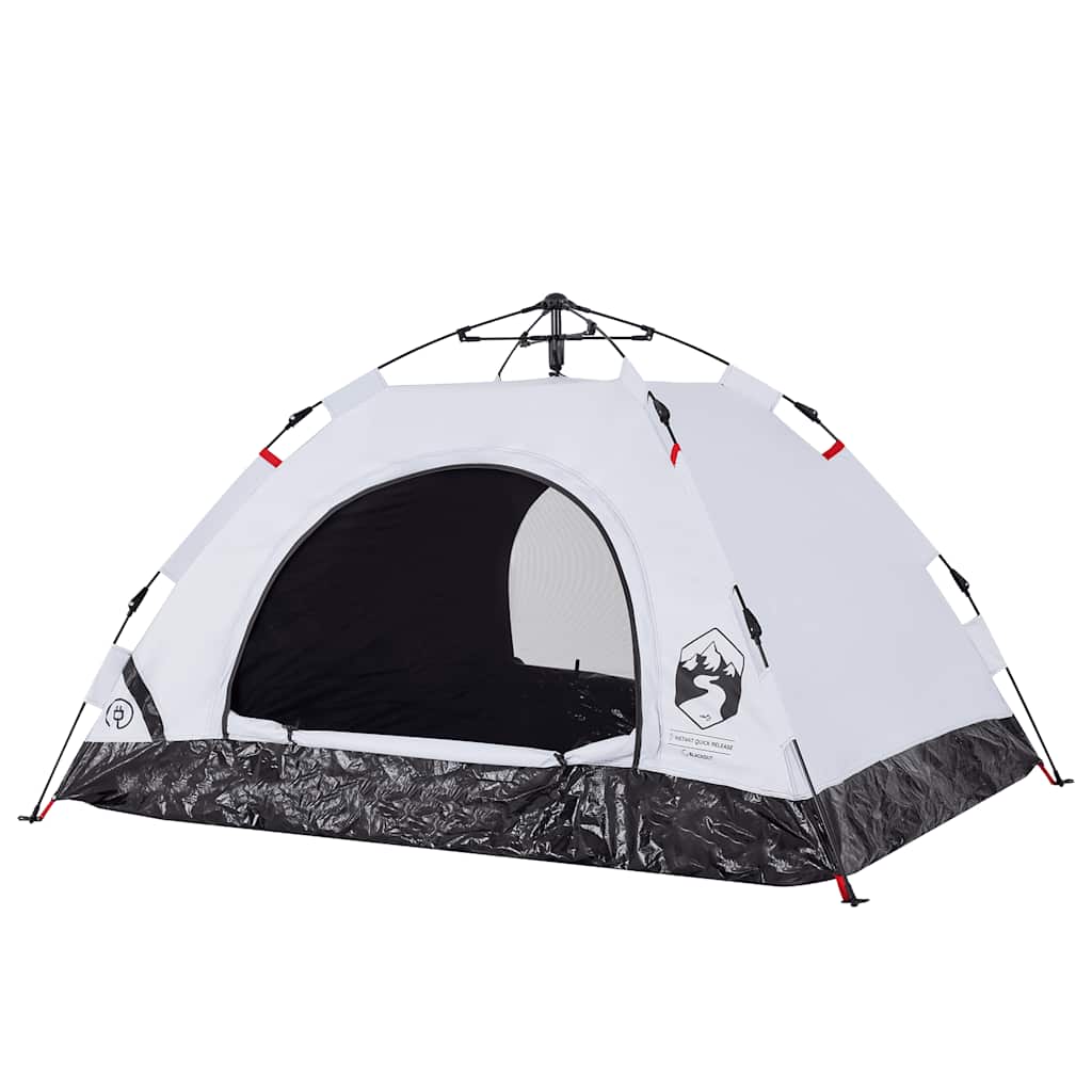 Tenda campismo p/ 2 pessoas opaca libertação rápida branco