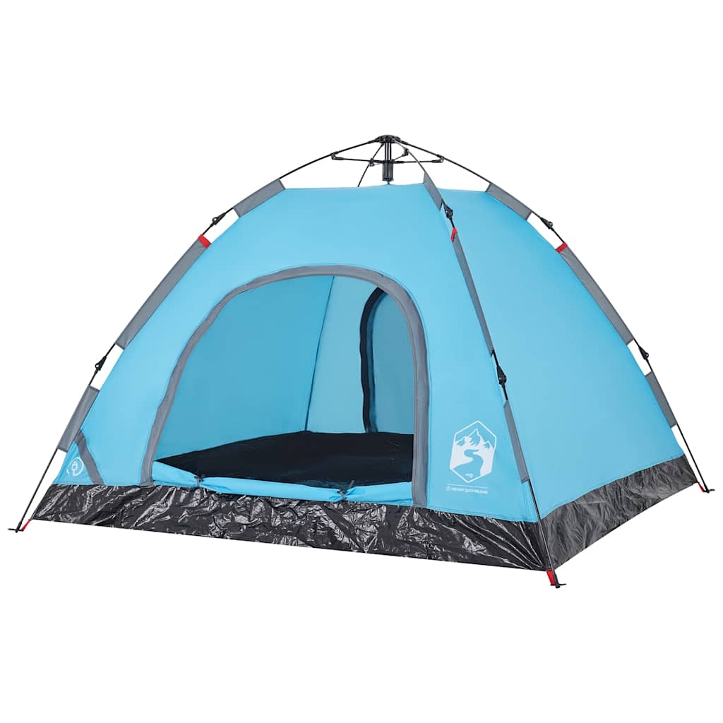 Tenda de campismo para 3 pessoas libertação rápida azul